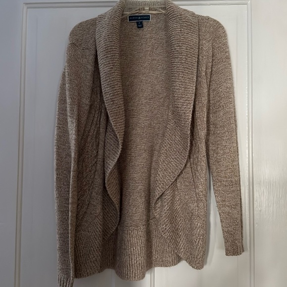 Karen Scott Brown Open Front Cardigan, Size Small - Picture 1 of 1